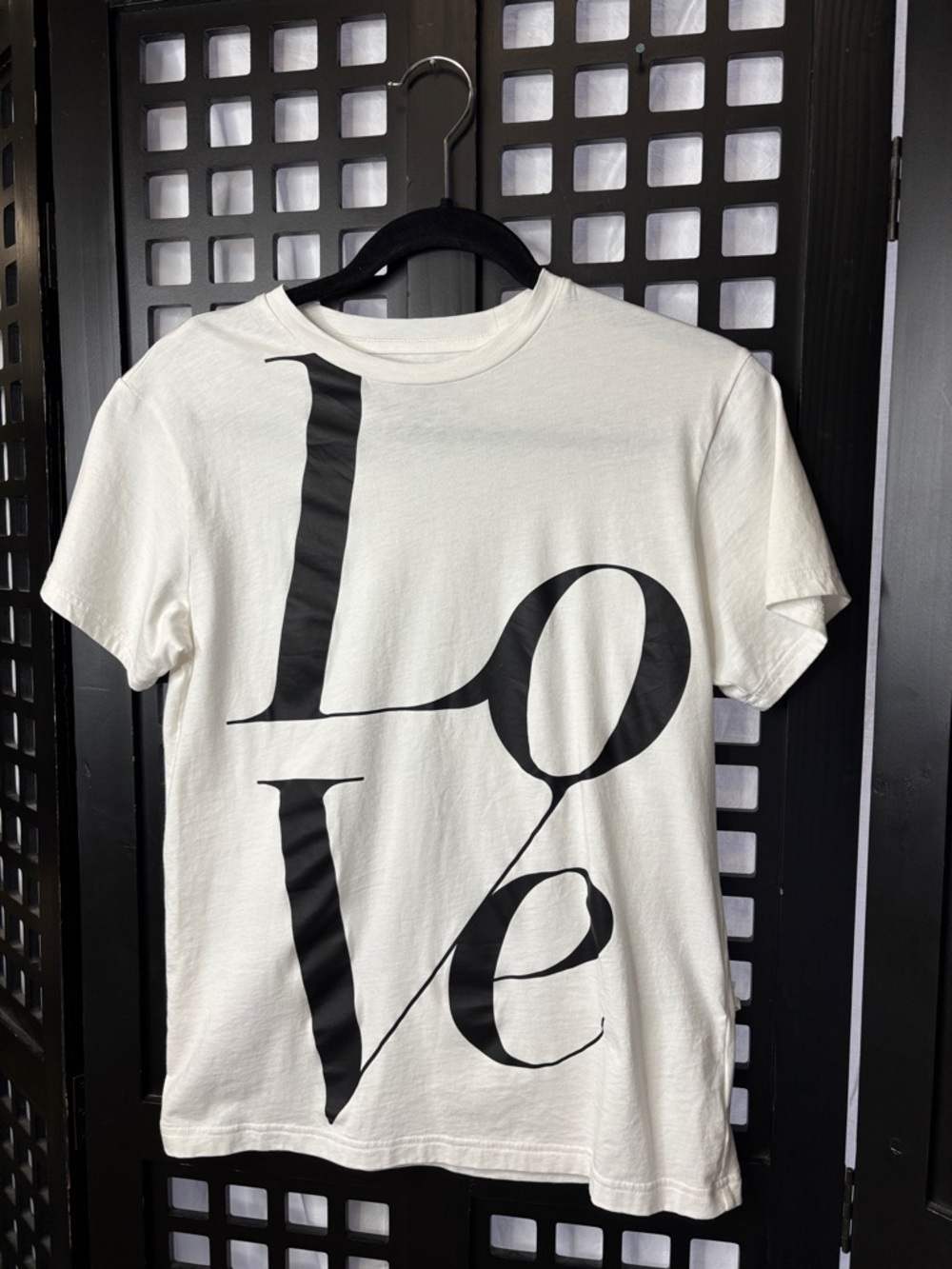 🖤Michael Kors LOVE Tee Short sleeve XXS Black White Watch Hunger Stop Cotton🖤